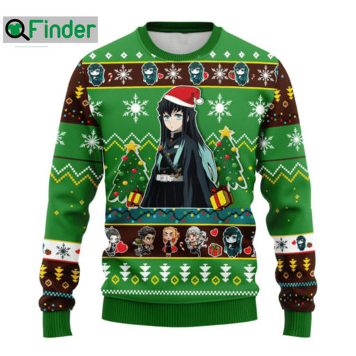 Demon Slayer Muichiro Tokito Ugly Christmas Sweater