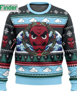 Demon Slayer Sakonji Urokodaki Ugly Christmas Sweater