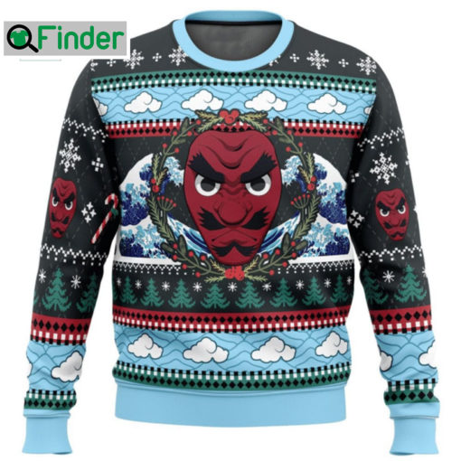 Demon Slayer Sakonji Urokodaki Ugly Christmas Sweater