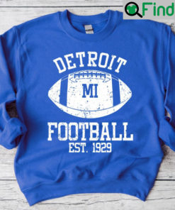 Detroit Football Team EST 1929 Vintage Unisex Sweatshirt