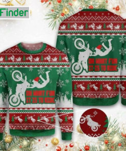 Dirtbike Oh What Fun It Is To Ride Ugly Christmas Sweater