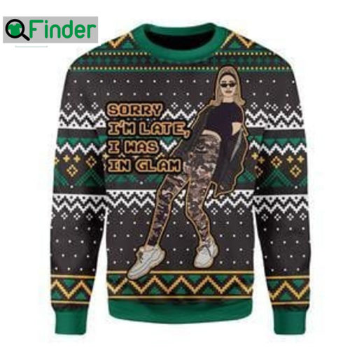 Dorit Kemsley RHOBH Sorry Im Late I Was In Glam Ugly Christmas Sweater