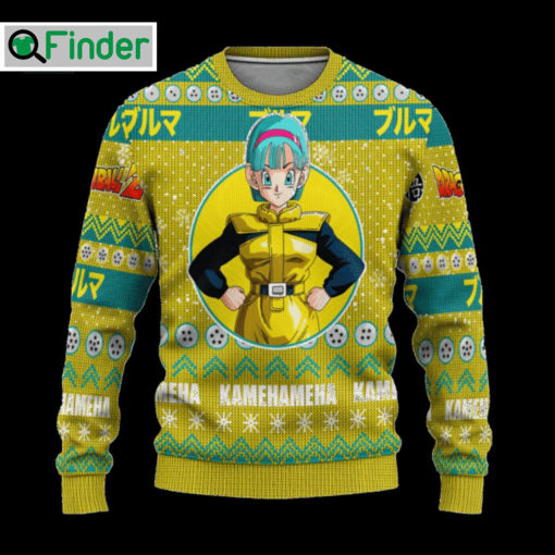 Dragon Ball Bunma Kamehameha Ugly Christmas Sweater