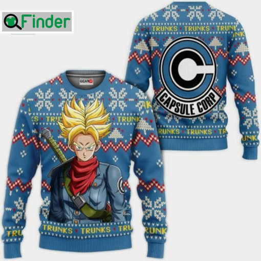 Dragon Ball Future Trunks Capsule Corp Ugly Christmas Sweater