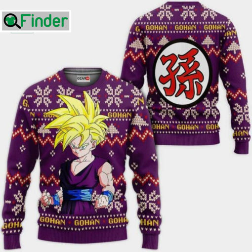 Dragon Ball Gohan SJJ Ugly Christmas Sweater