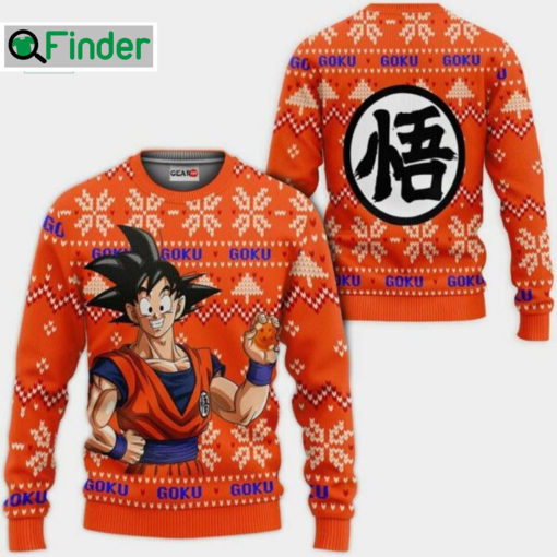 Dragon Ball Goku Ugly Christmas Sweatshirt