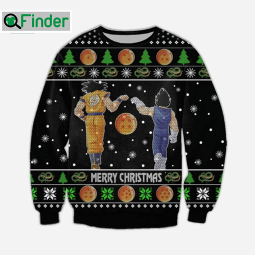 Dragon Ball Goku Vegeta Merry Christmas Ugly Christmas SweatShirt