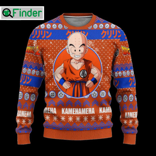 Dragon Ball Krillin Kamehameha Ugly Christmas SweatShirt