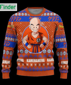 Dragon Ball Krillin Kamehameha Ugly Christmas Sweater