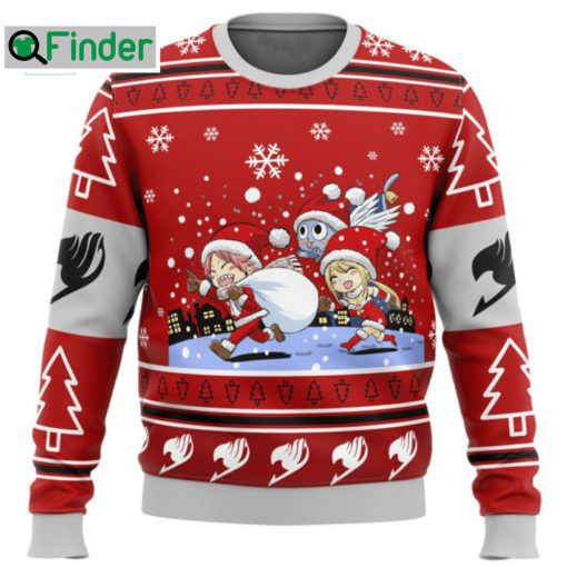 Fairy Tail Chibi Ugly Christmas Sweatshirt