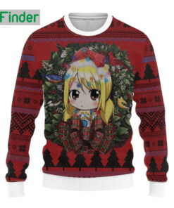 Fairy Tail Lucy Heartfilia Christmas Circle Ugly Christmas Sweater