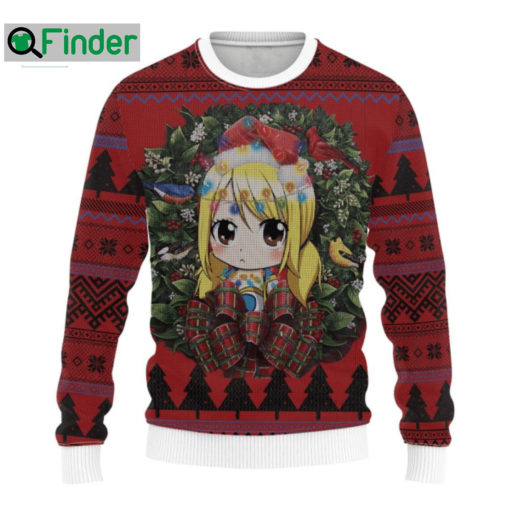 Fairy Tail Lucy Heartfilia Christmas Circle Ugly Christmas Sweater