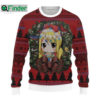 Fairy Tail Lucy Heartfilia Christmas Circle Ugly Christmas Sweatshirt