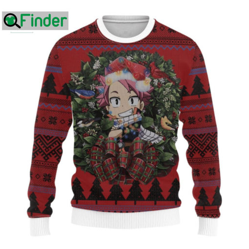 Fairy Tail Natsu Dragneel Christmas Circle Ugly Christmas Sweater