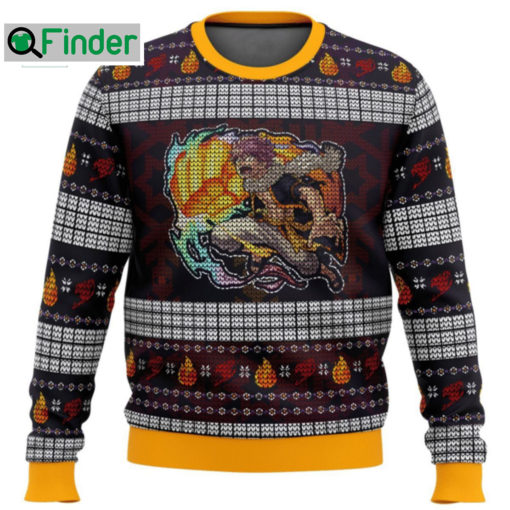 Fairy Tail Natsu Dragneel Fire Dragons Iron Fist Ugly Christmas Sweater