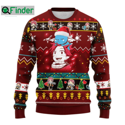 Fairy Tail Natsu Dragneel Happy Ugly Christmas Sweater