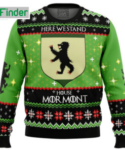 Game Of Thrones Here We Stand House Mormont Ugly Christmas Sweater