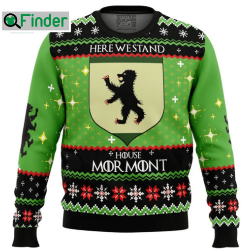 Game Of Thrones Here We Stand House Mormont Ugly Christmas Sweater