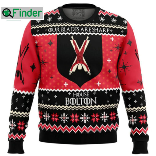 Game Of Thrones Our Blades Are Sharp House Bolton Ugly Christmas Sweater