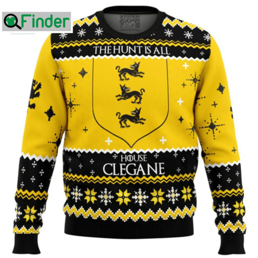 Game Of Thrones The Hunt Is All House Clegane Ugly Christmas Sweatshirt