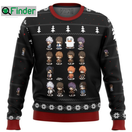 Gintama Sprites Ugly Christmas Sweater