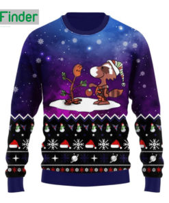 Guardians Of The Galaxy Groot Snoopy Ugly Christmas Sweater