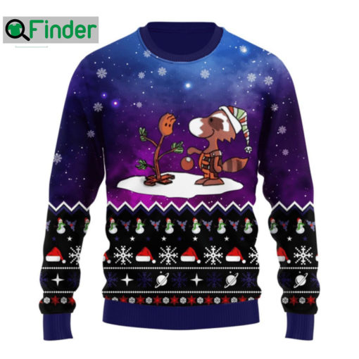 Guardians Of The Galaxy Groot Snoopy Ugly Christmas Sweater