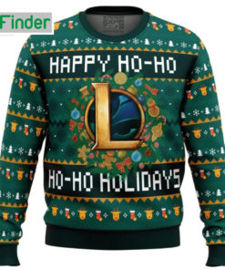 Happy Ho Ho Ho Ho Holidays League Of Legends Ugly Christmas Sweater