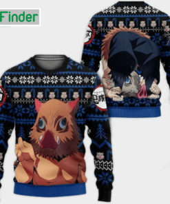 Hashibira Inosuke Demon Slayer Ugly Christmas Sweater Hoodie