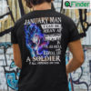 January Man I Can Be Mean Af Sweet As Candy Cold As Ice Evil As Hell Shirt Dragon Ball Goku