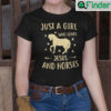 Just A Girl Who Loves Jesus And Horses Shirt