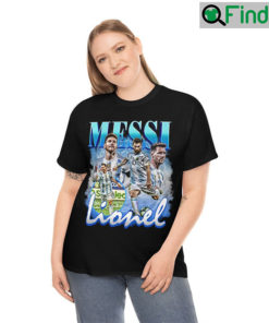 Lionel Messi Vintage Bootleg World Cup 2022 Football Player Shirts
