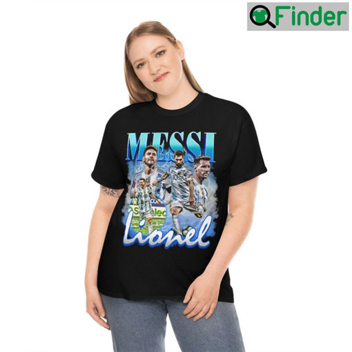 Lionel Messi Vintage Bootleg World Cup 2022 Football Player Shirts
