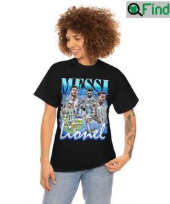 Lionel Messi Vintage Bootleg World Cup 2022 Football Player T Shirt