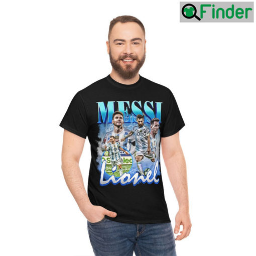 Lionel Messi Vintage Bootleg World Cup 2022 Football Player Unisex Shirt