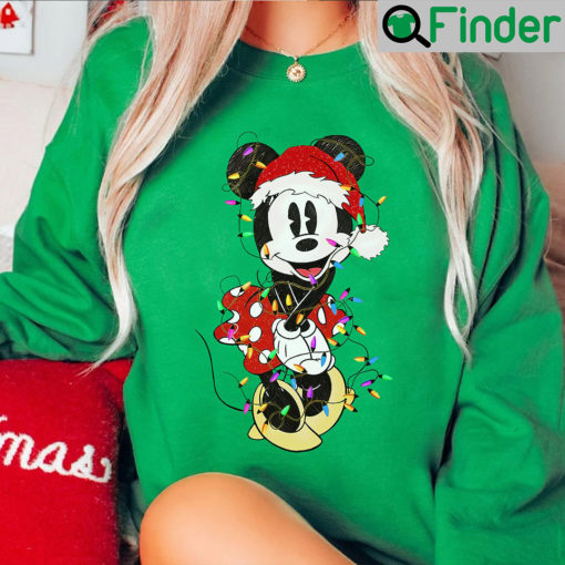 Mickey Mouse Christmas Lights Hoodie Sweatshirt