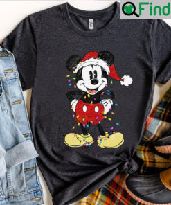 Mickey Mouse Christmas Lights Shirt