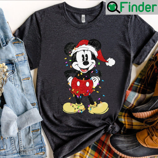 Mickey Mouse Christmas Lights Shirt