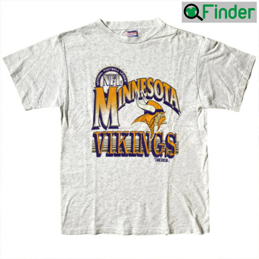 Minnesota Vikings Football Team Vintage NFL Graphic T shirt 1990s