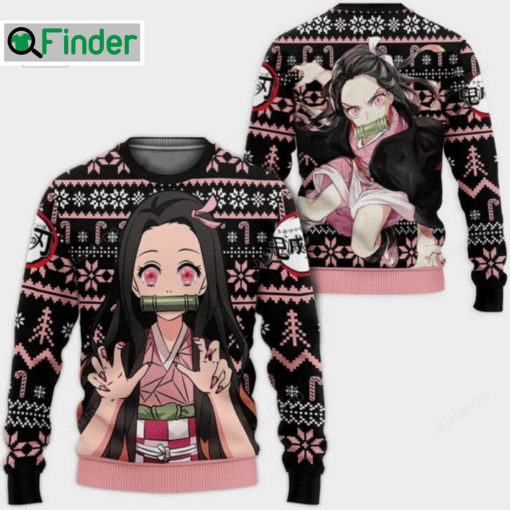 Nezuko Kamado Demon Slayer Ugly Christmas Hoodie Sweater