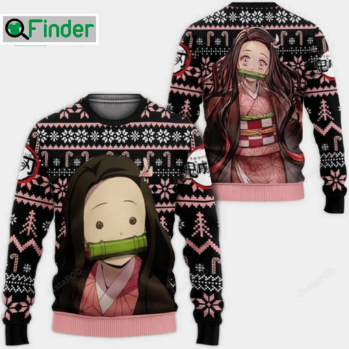 Nezuko Kamado Demon Slayer Ugly Christmas Sweater 1