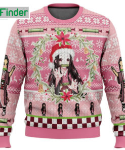 Nezuko Kamado Demon Slayer Ugly Christmas Sweater Hoodie