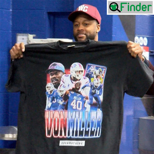 Dreamathon Von Miller Vintage 90s Style NFL T-Shirt