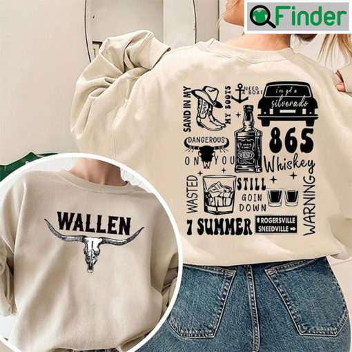 2 Sides Vintage Wallen Western Cowboy One Night At A Time Sweatshirt 1