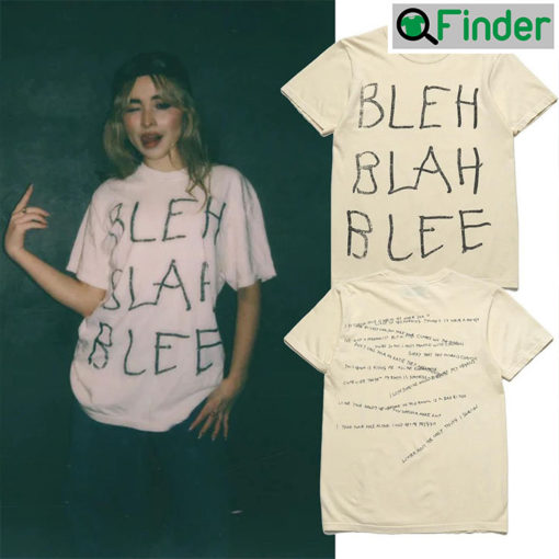 2022 Sabrina Carpenter Tour Bleh Blah Blee T shirt