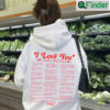 2023 I Love You In Taylor Swift Lyrics Sweatshirts