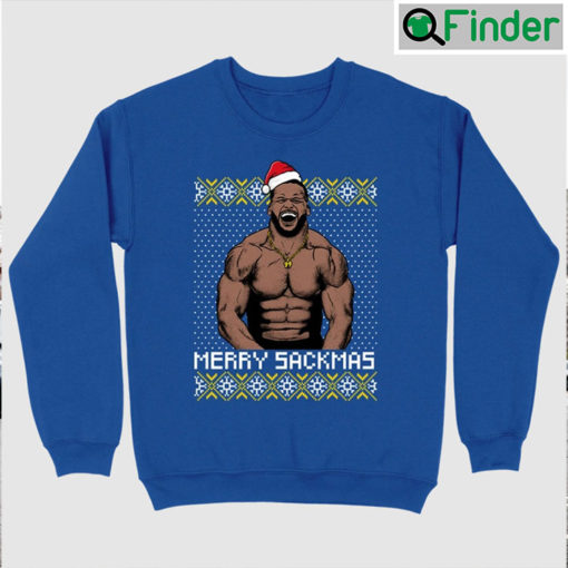 Aaron Donald Football 90s Vintage Merry Sackmas Sweatshirt Shirt