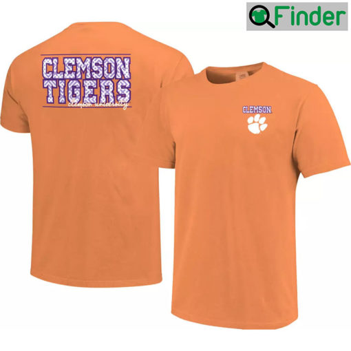 Clemson Tigers University Block Letter Orange Bowl T Shirt