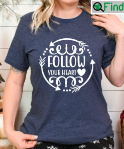 Follow Your Heart Retro Valentines Day Hug Me Shirt