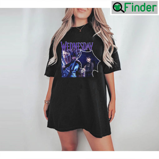 Jenna Ortega Vintage 90s Wednesday Addams Shirt